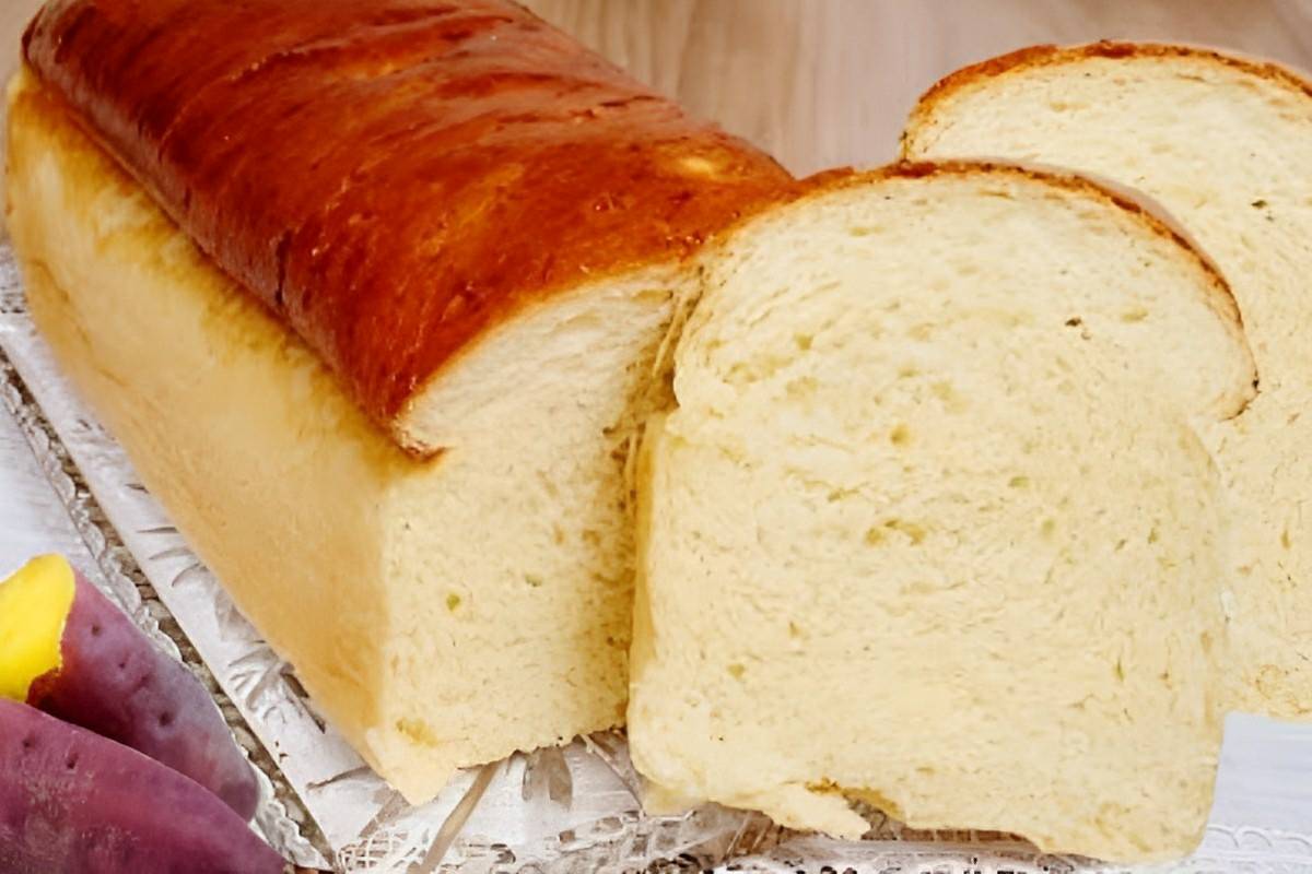 Pão de forma de batata muito macio e fofinho você vai amar