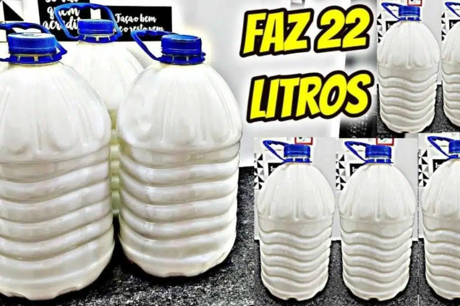 Faca 22 litros de sabao de coco liquido de forma simples e economica, fica igual ao do mercado