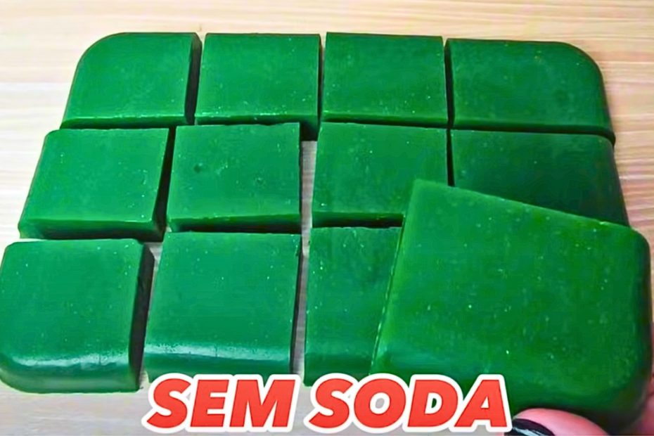 Sabao caseiro em barra com casca de limao sem soda e sem oleo